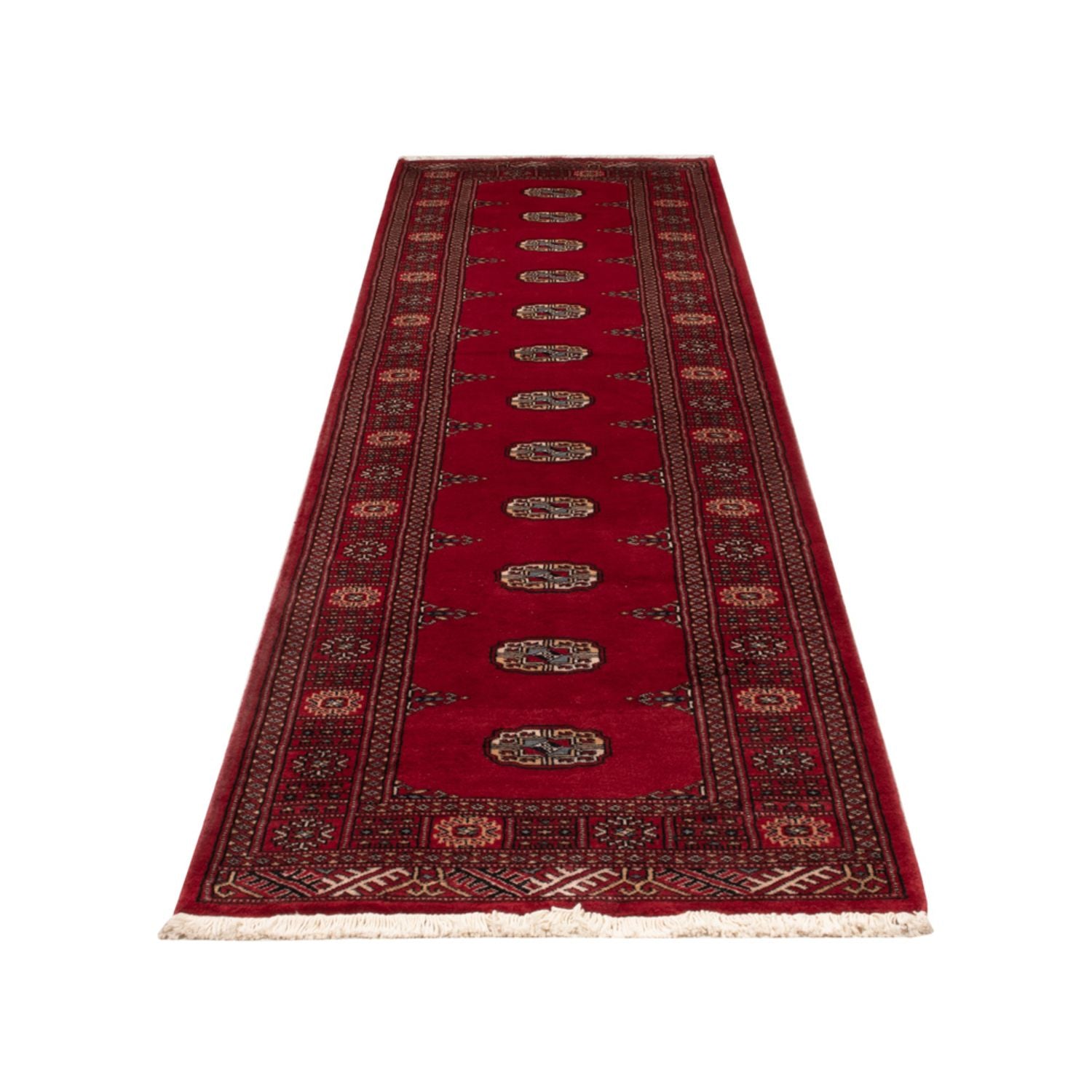 Løber Pakistan Tæppe - 322 x 82 cm - rød