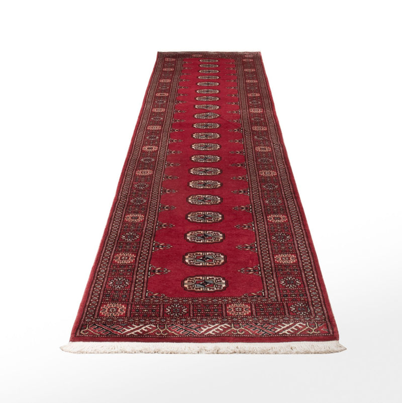 Løber Pakistan Tæppe - 343 x 77 cm - rød