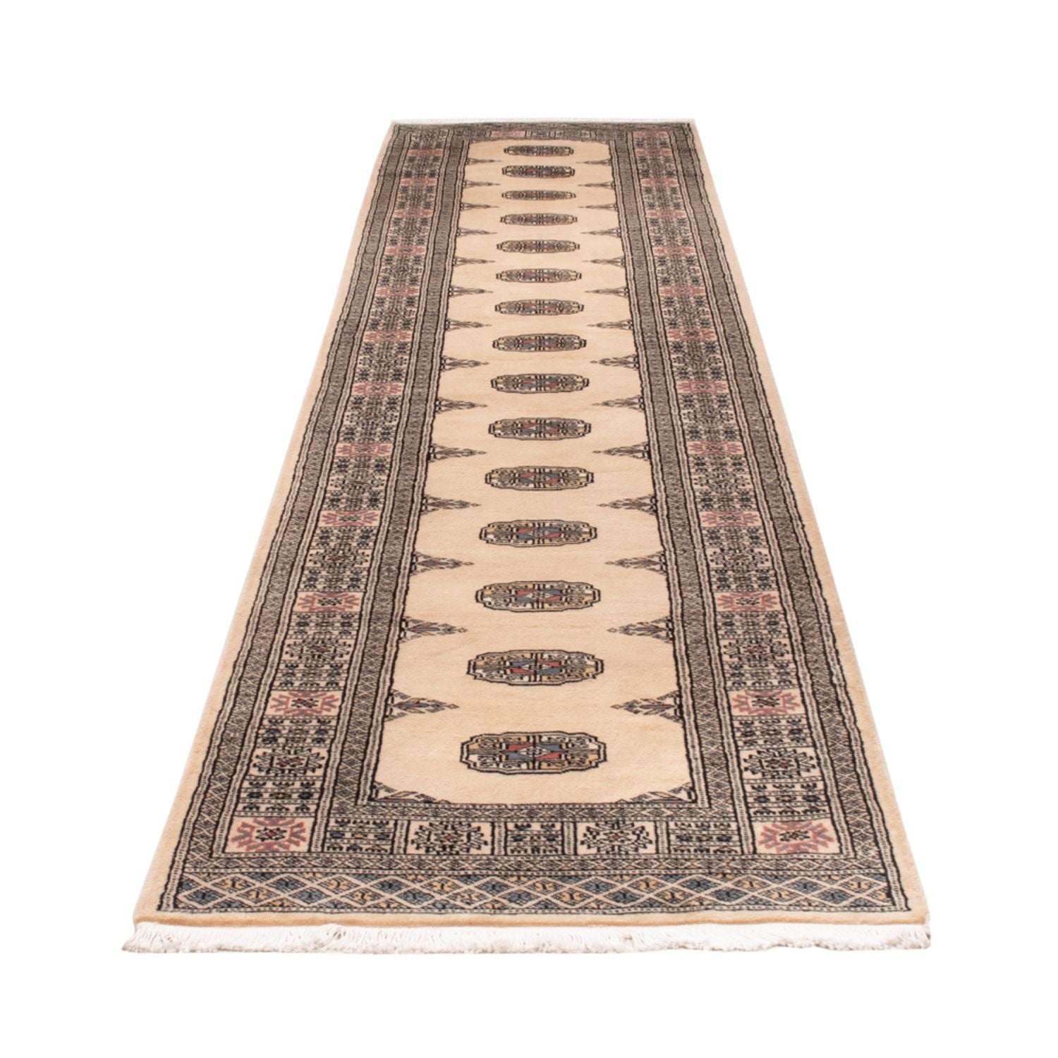 Løber Pakistan Tæppe - 358 x 80 cm - beige