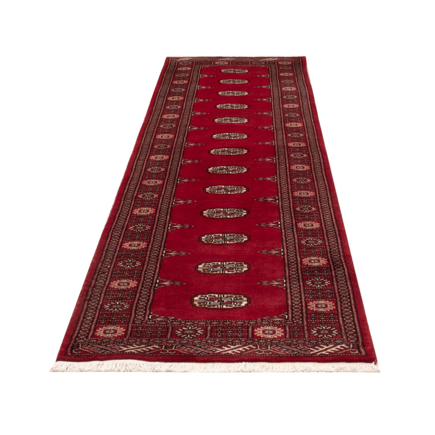 Løber Pakistan Tæppe - 305 x 77 cm - rød
