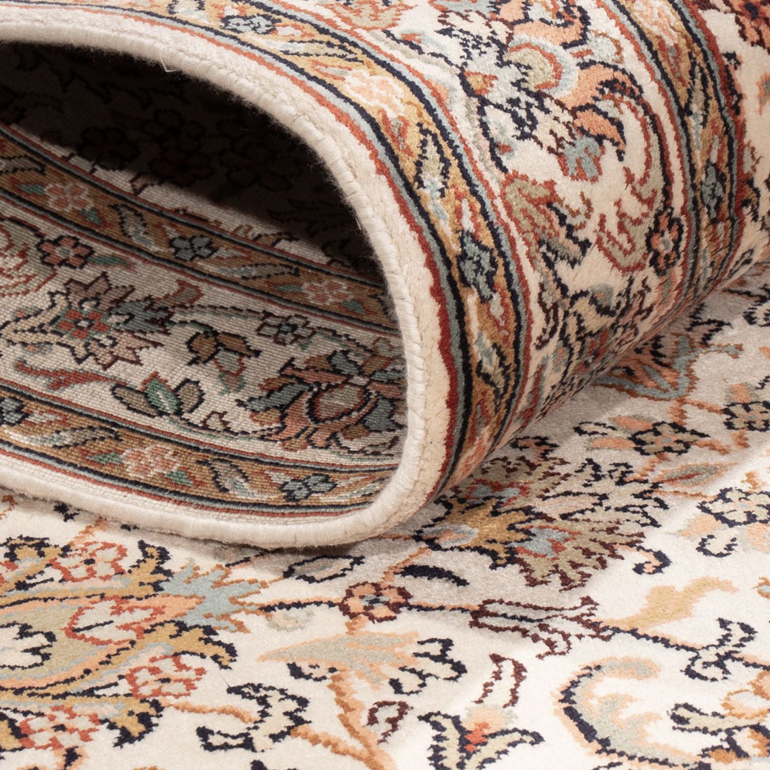 Løber Silketæppe - Kashmir Silk - 308 x 80 cm - beige