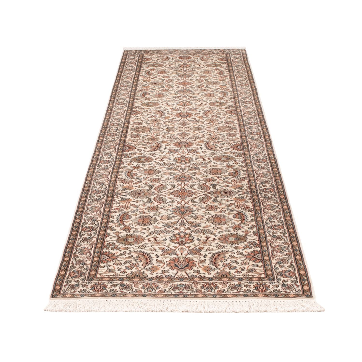 Løber Silketæppe - Kashmir Silk - 308 x 80 cm - beige