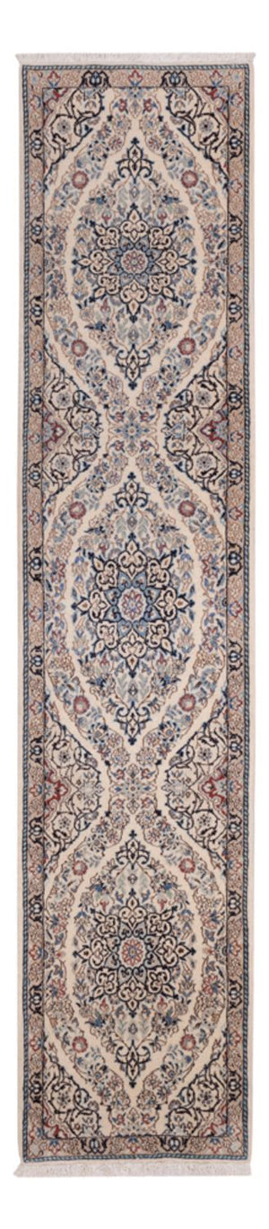Løber Persisk tæppe - Nain - 293 x 60 cm - mørk beige
