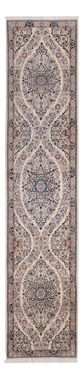 Løber Persisk tæppe - Nain - 293 x 60 cm - mørk beige