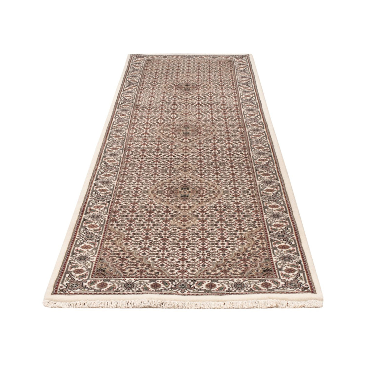 Løber Orientalsk tæppe - Tabriz - 315 x 84 cm - mørk beige