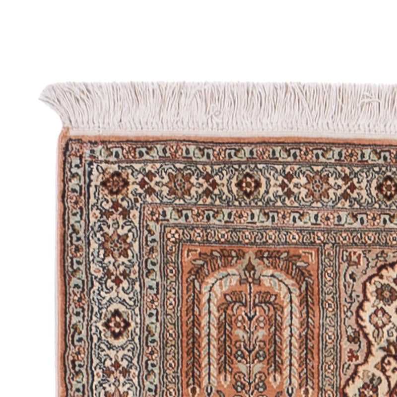 Løber Silketæppe - Kashmir Silk - 301 x 77 cm - mørk beige