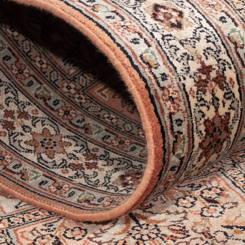 Løber Silketæppe - Kashmir Silk - 301 x 77 cm - mørk beige