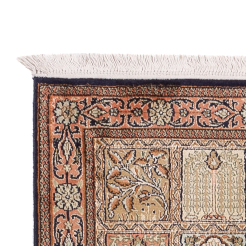 Løber Silketæppe - Kashmir Silk - 280 x 77 cm - mørk beige