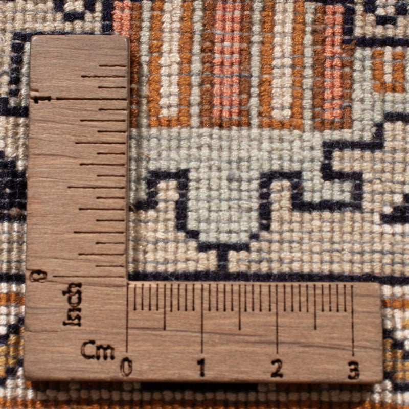 Løber Silketæppe - Kashmir Silk - 280 x 77 cm - mørk beige