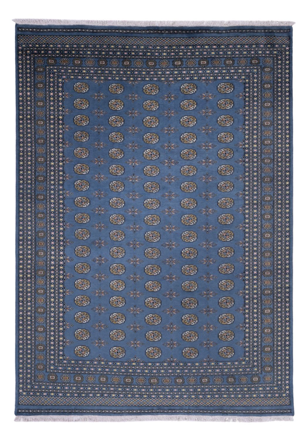 Afghansk tæppe - Bukhara - 341 x 240 cm - blå