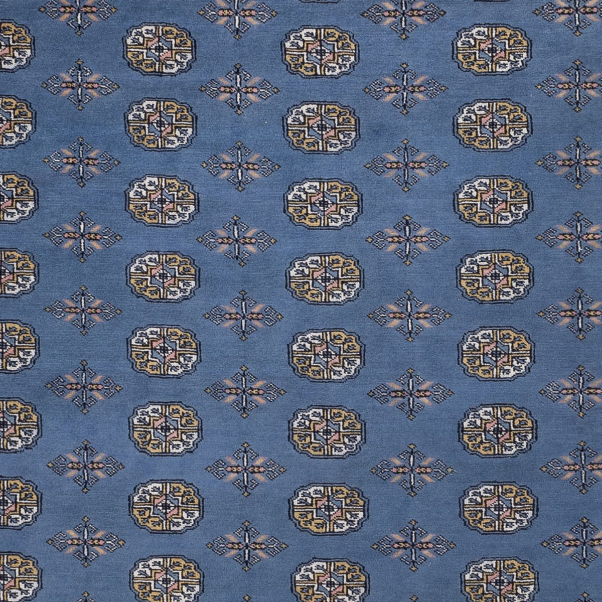 Afghansk tæppe - Bukhara - 341 x 240 cm - blå