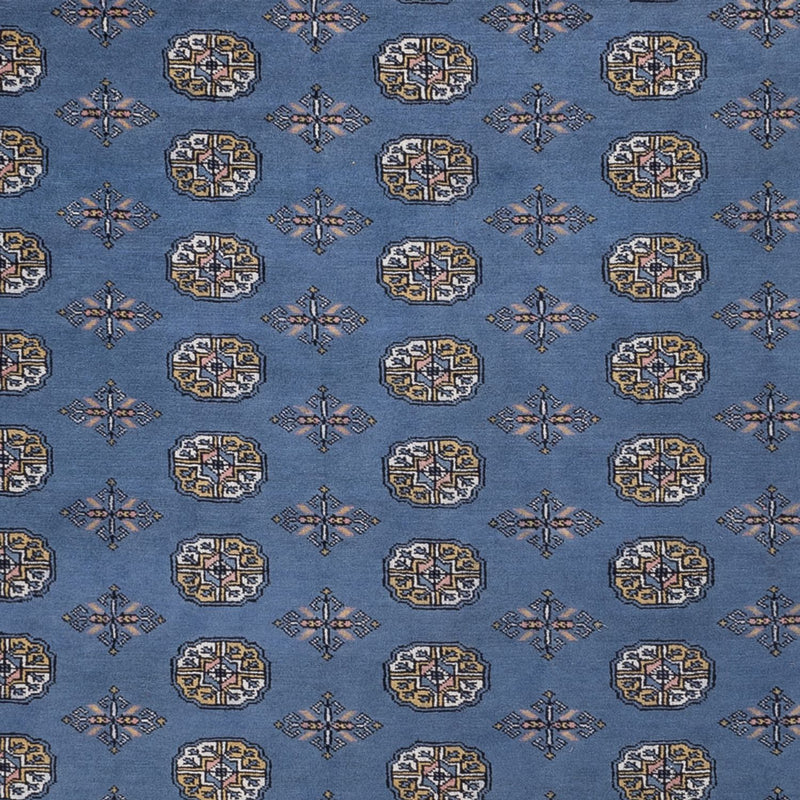 Afghansk tæppe - Bukhara - 341 x 240 cm - blå