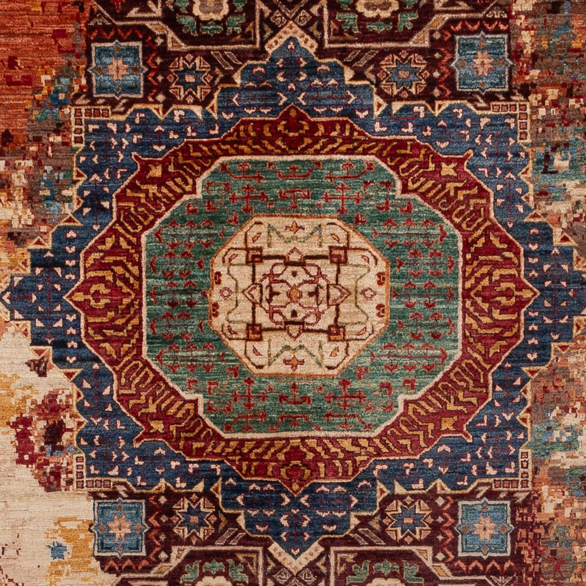 Designer tæppe - 340 x 247 cm - flerfarvet