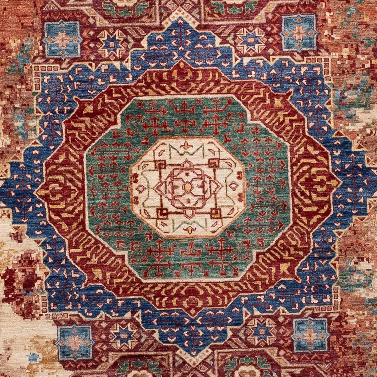 Designer tæppe - 340 x 248 cm - flerfarvet