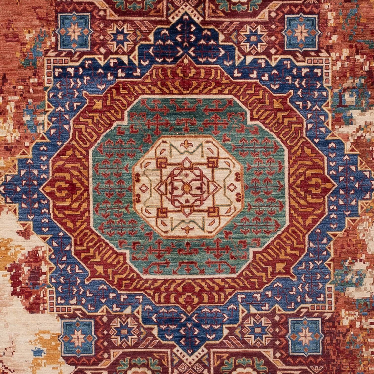 Designer tæppe - 346 x 245 cm - flerfarvet