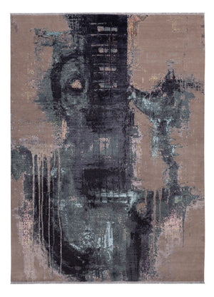 Designer tæppe - 354 x 256 cm - flerfarvet