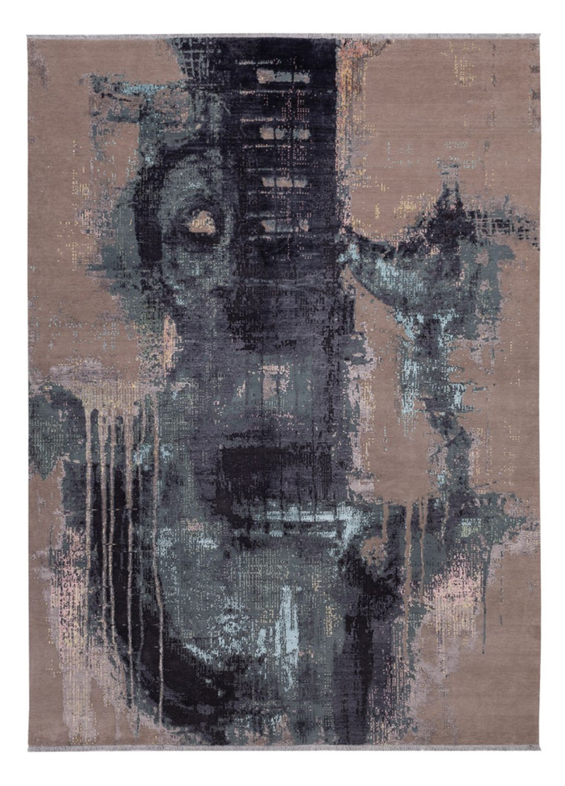 Designer tæppe - 354 x 256 cm - flerfarvet