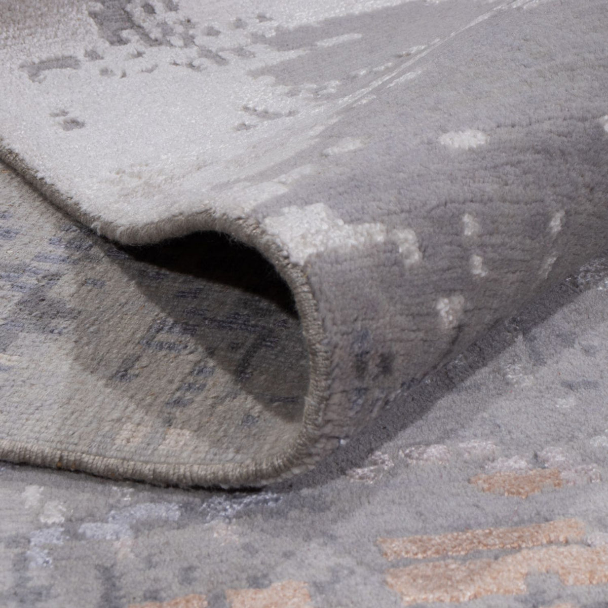 Designer tæppe - 359 x 255 cm - lysegrå