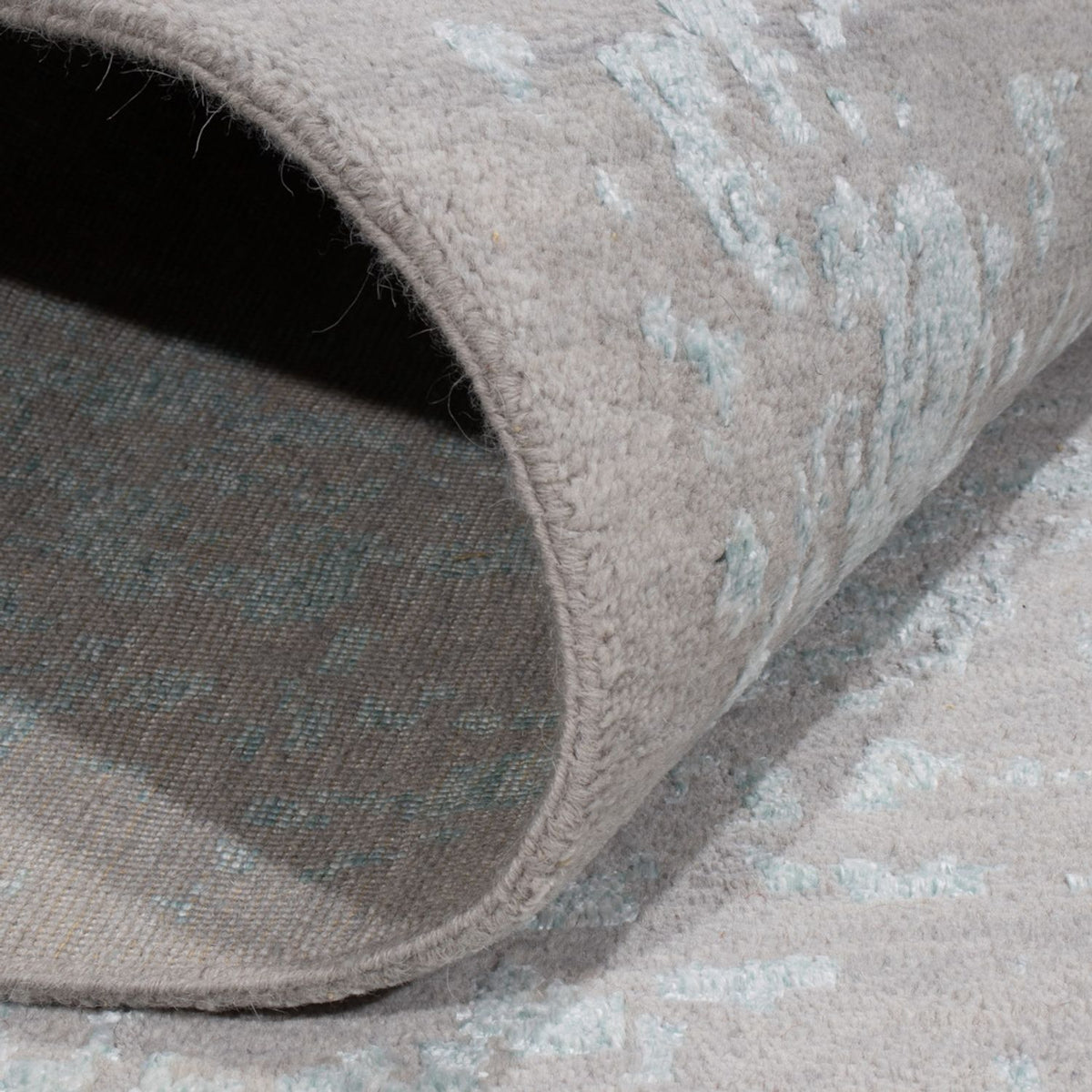 Designer tæppe - 367 x 275 cm - lyseblå