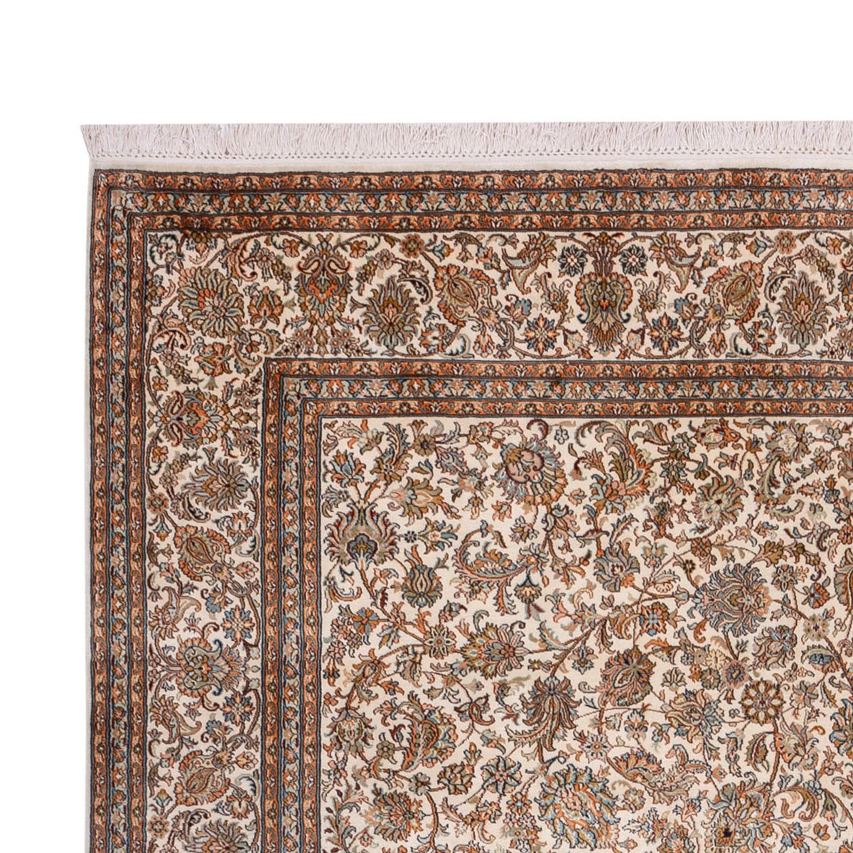 Silketæppe - Kashmir Silk - 349 x 247 cm - beige