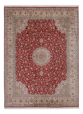 Silketæppe - Kashmir Silk - 327 x 244 cm - rød