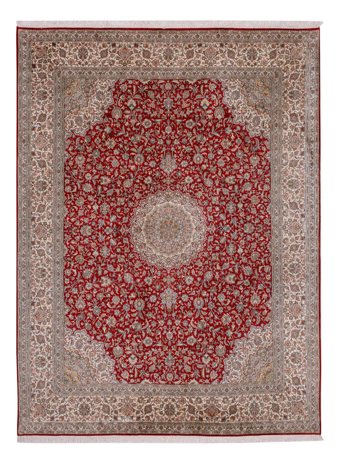 Silketæppe - Kashmir Silk - 327 x 244 cm - rød