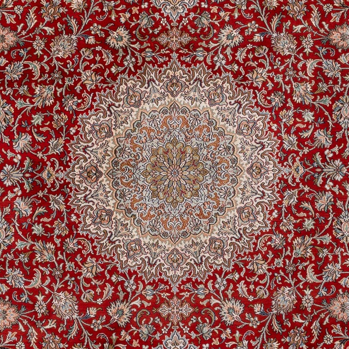 Silketæppe - Kashmir Silk - 327 x 244 cm - rød