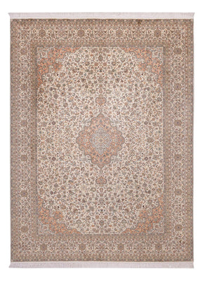 Silketæppe - Kashmir Silk - 329 x 244 cm - beige