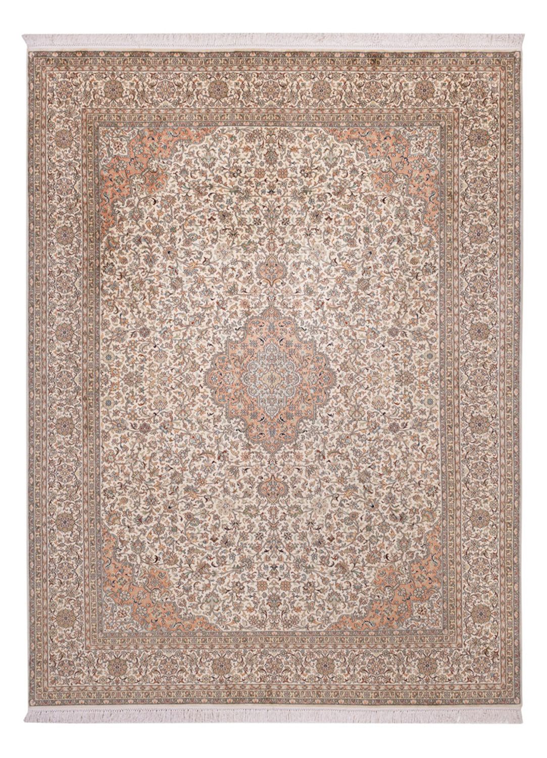 Silketæppe - Kashmir Silk - 329 x 244 cm - beige