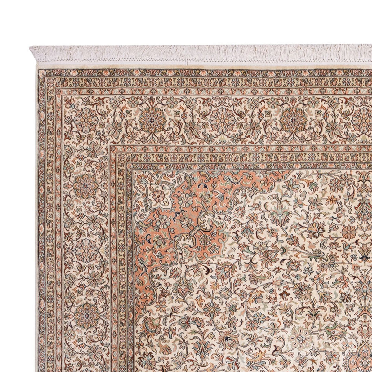 Silketæppe - Kashmir Silk - 329 x 244 cm - beige