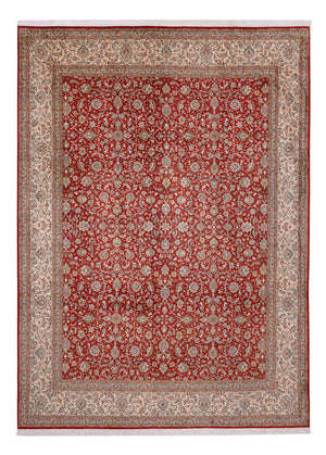 Silketæppe - Kashmir Silk - 340 x 250 cm - rød