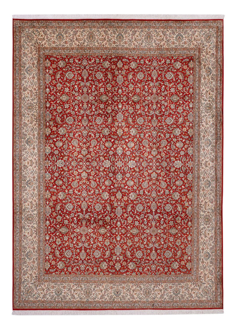 Silketæppe - Kashmir Silk - 340 x 250 cm - rød