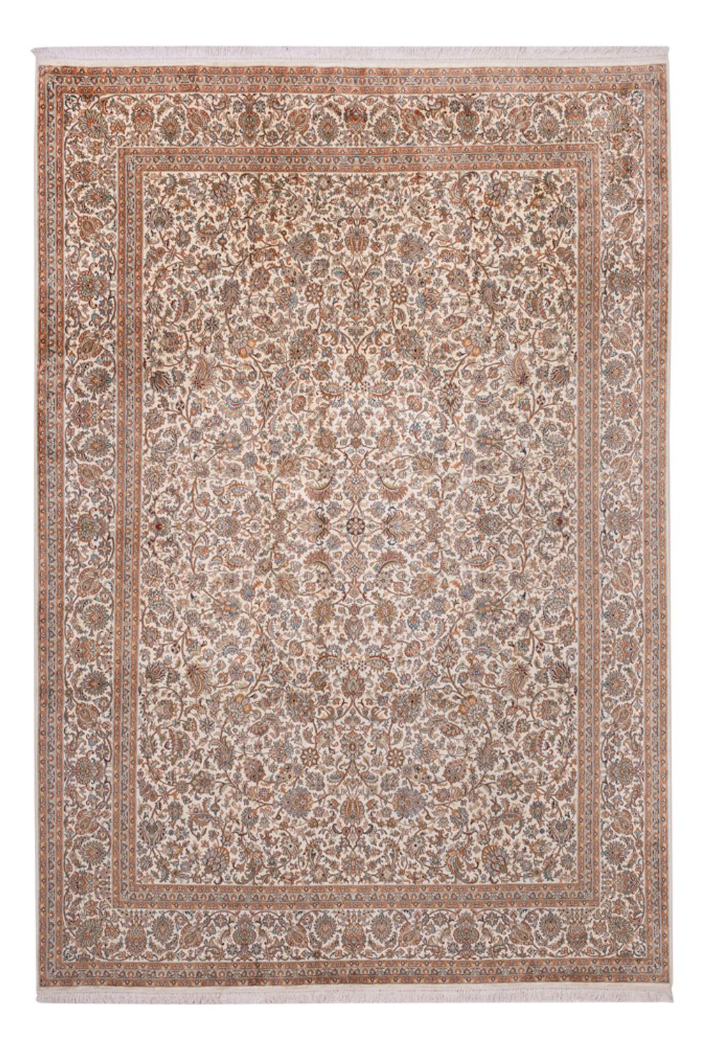 Silketæppe - Kashmir Silk - 358 x 249 cm - beige