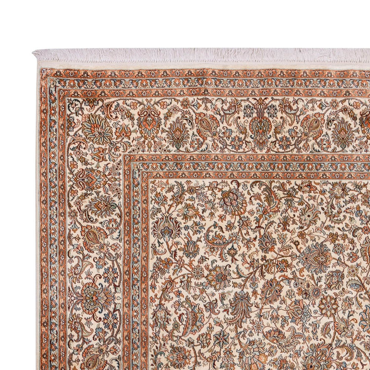 Silketæppe - Kashmir Silk - 358 x 249 cm - beige