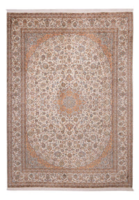 Silketæppe - Kashmir Silk - 347 x 247 cm - beige