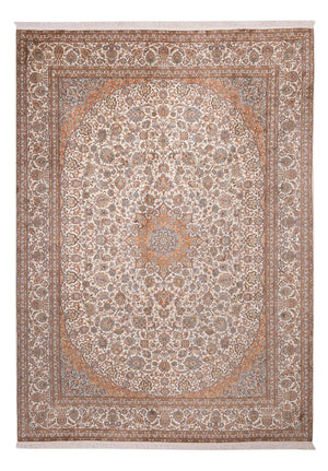 Silketæppe - Kashmir Silk - 347 x 247 cm - beige