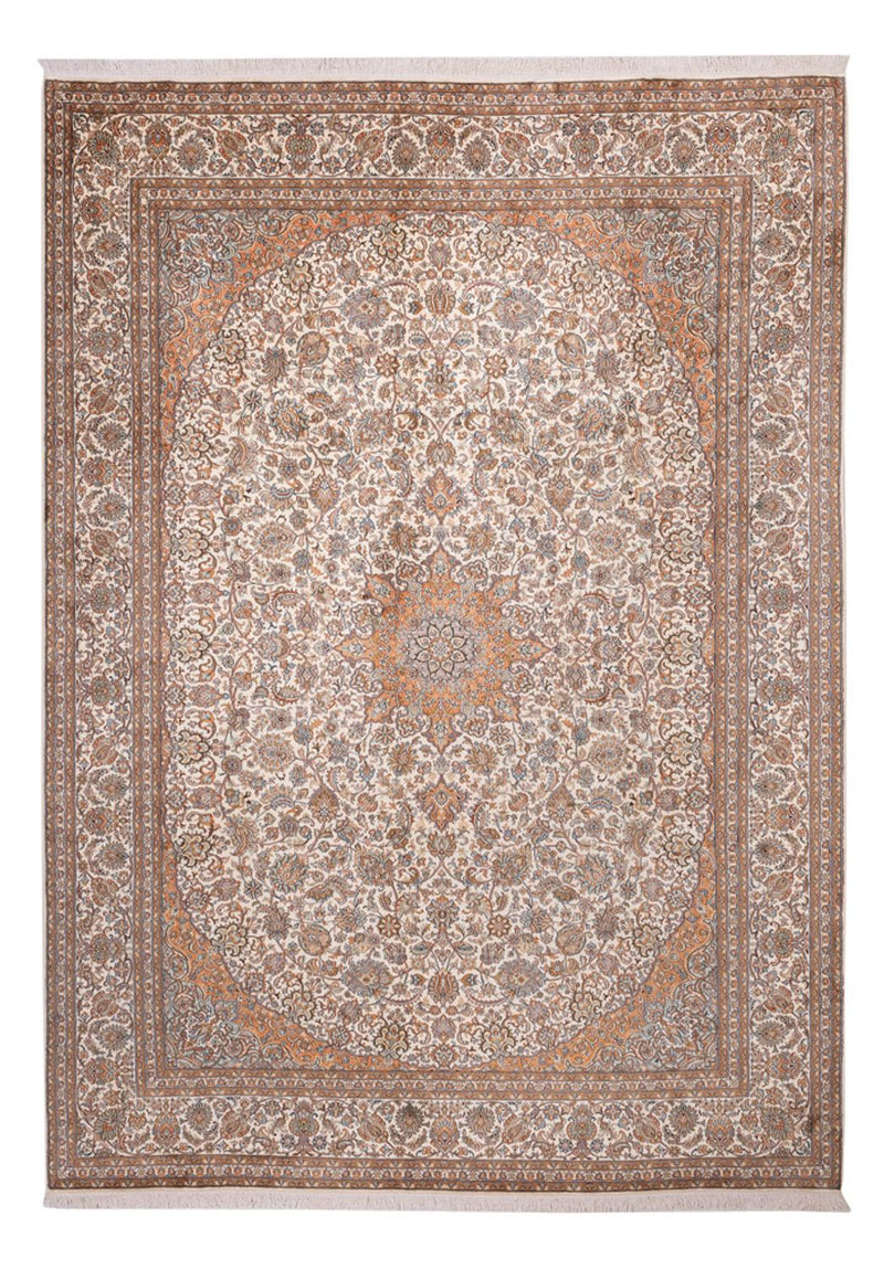 Silketæppe - Kashmir Silk - 347 x 247 cm - beige