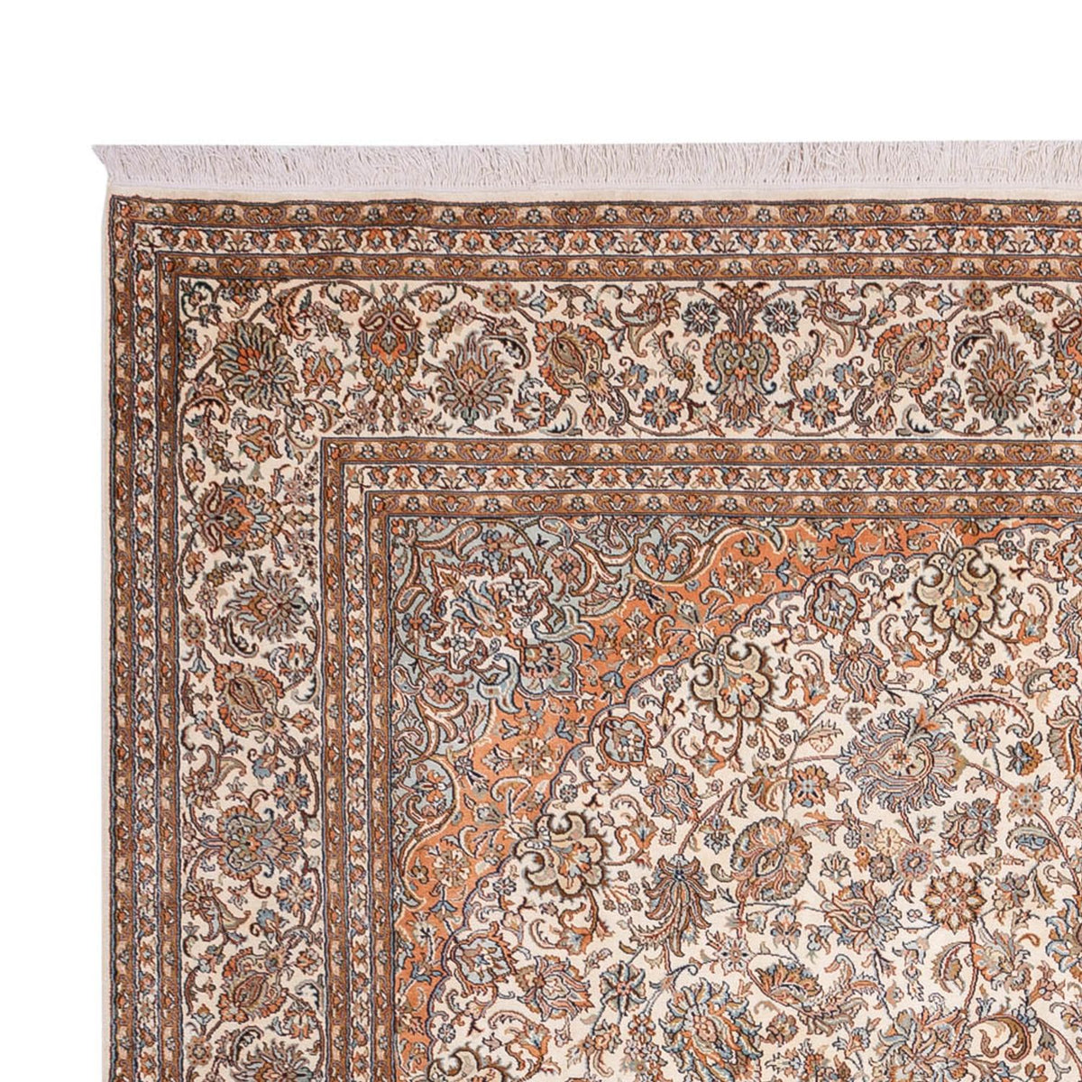 Silketæppe - Kashmir Silk - 347 x 247 cm - beige
