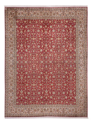 Silketæppe - Kashmir Silk - 369 x 279 cm - rød