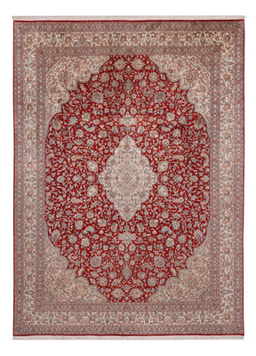 Silketæppe - Kashmir Silk - 332 x 245 cm - rød