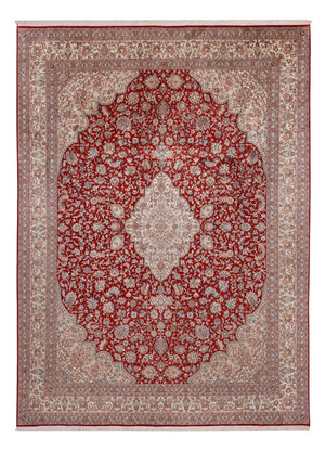 Silketæppe - Kashmir Silk - 332 x 245 cm - rød
