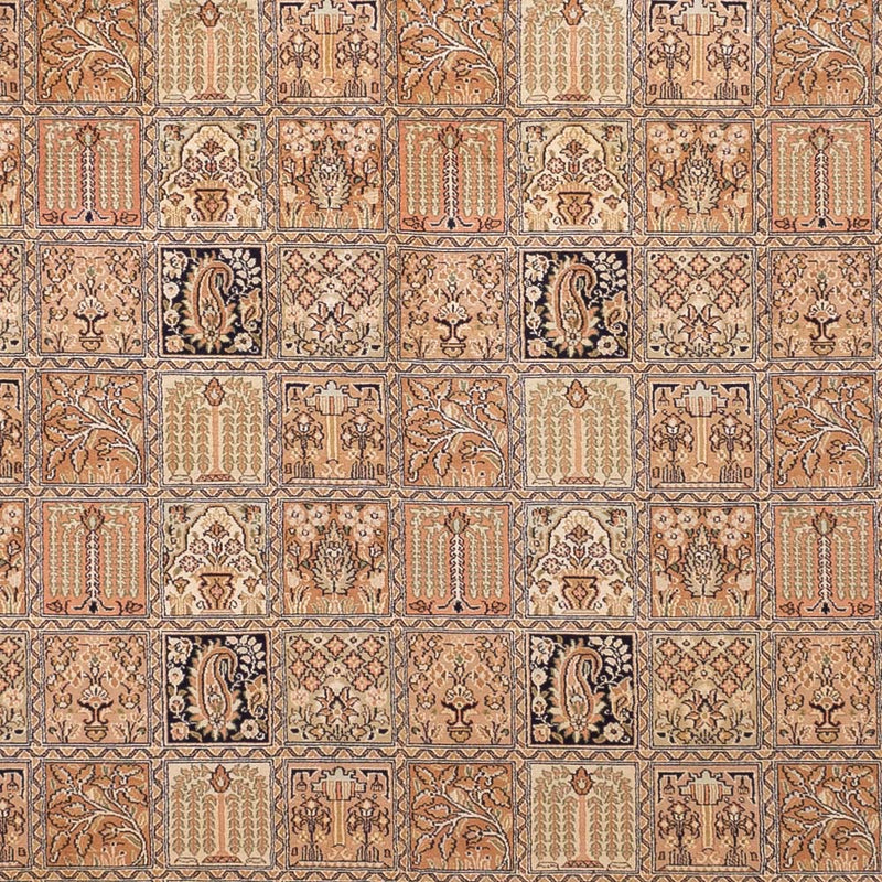 Seidenteppich - Kaschmir Seide - 344 x 245 cm - dunkelbeige