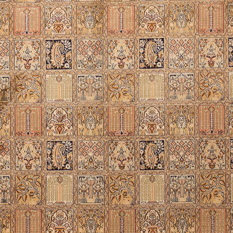 Silketæppe - Kashmir Silk - 339 x 246 cm - mørk beige