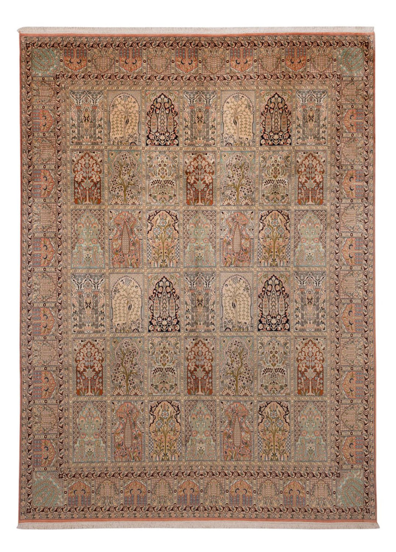 Silketæppe - Kashmir Silk - 324 x 238 cm - beige