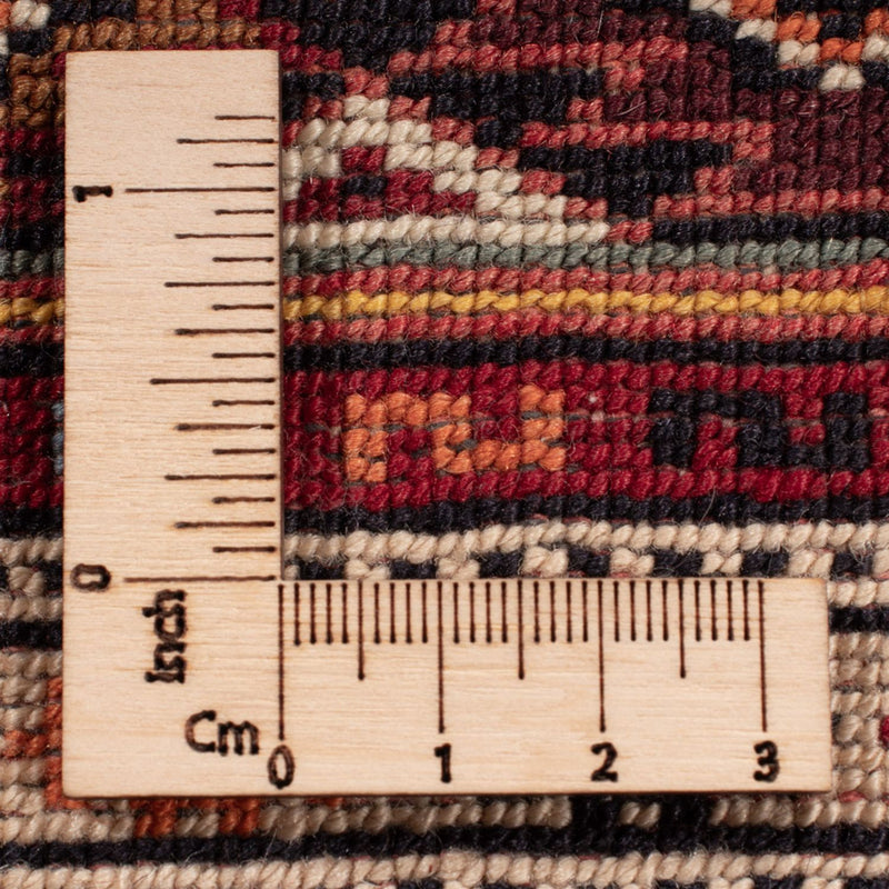 Afghansk tæppe - 321 x 243 cm - mørkerød