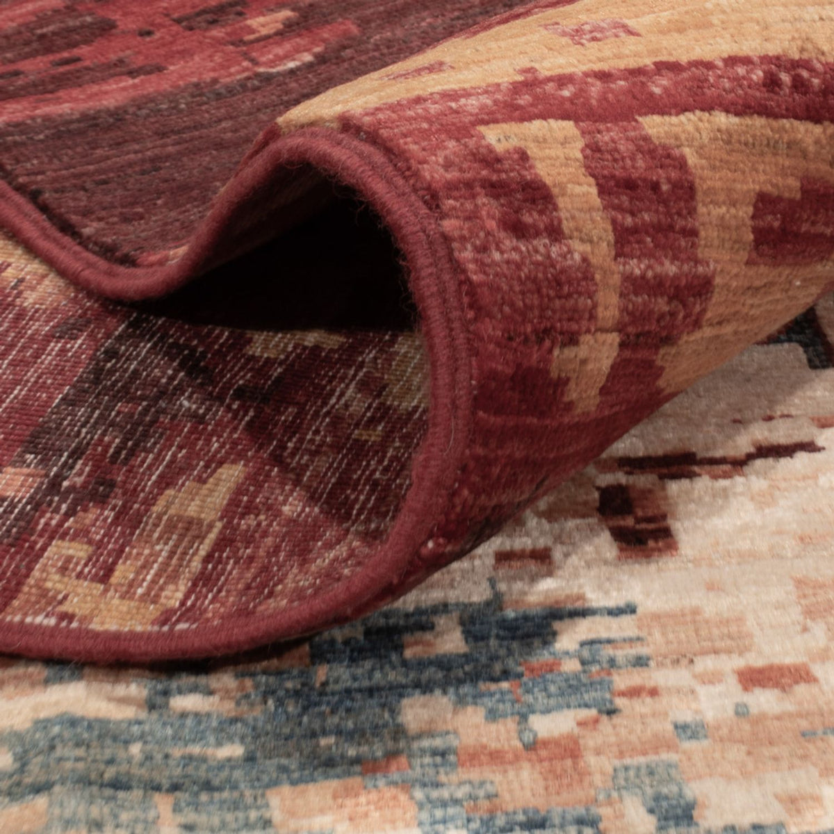 Designer tæppe - 396 x 303 cm - flerfarvet