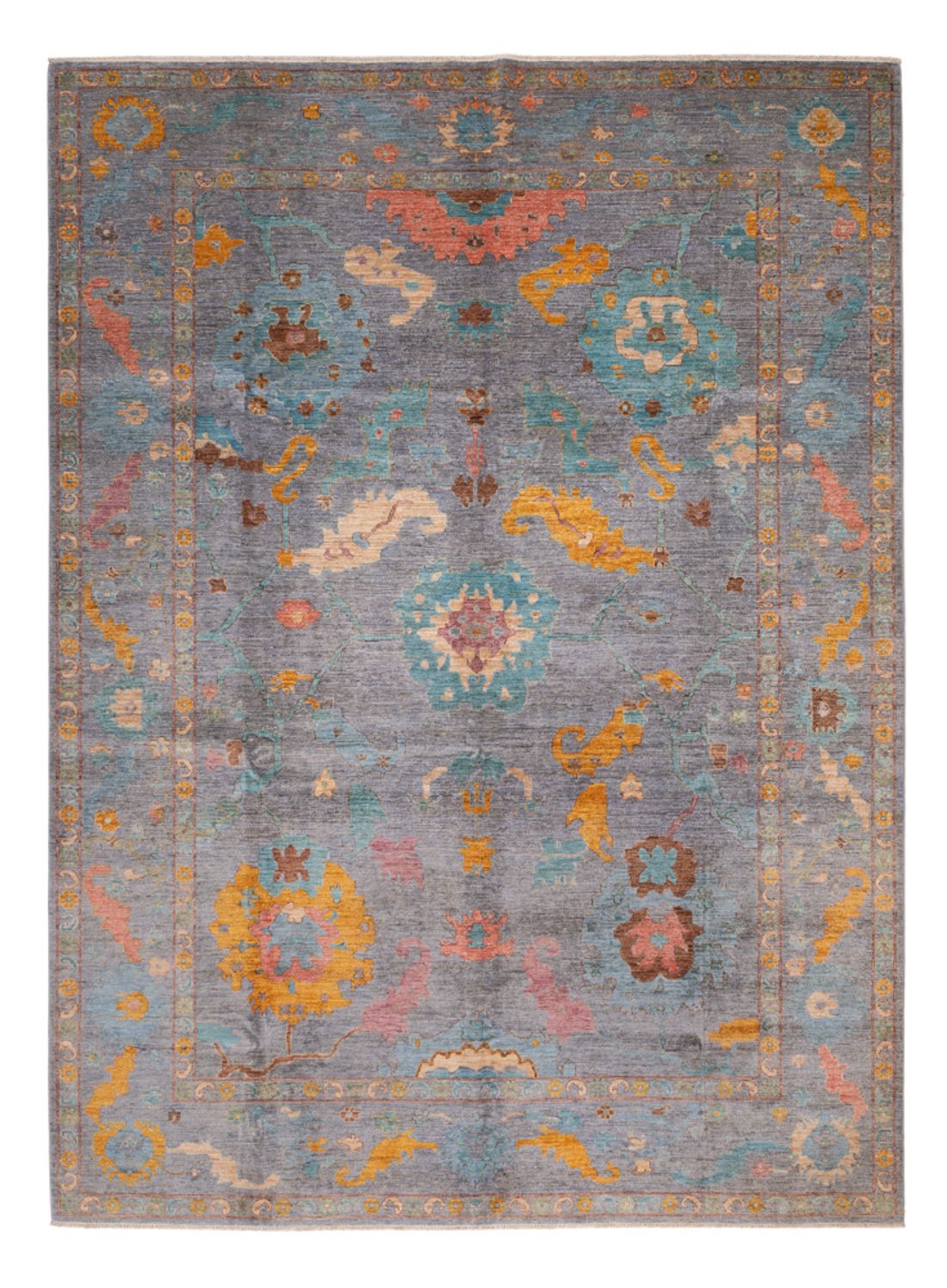 Ziegler Carpet - Usak - 404 x 301 cm - lyseblå