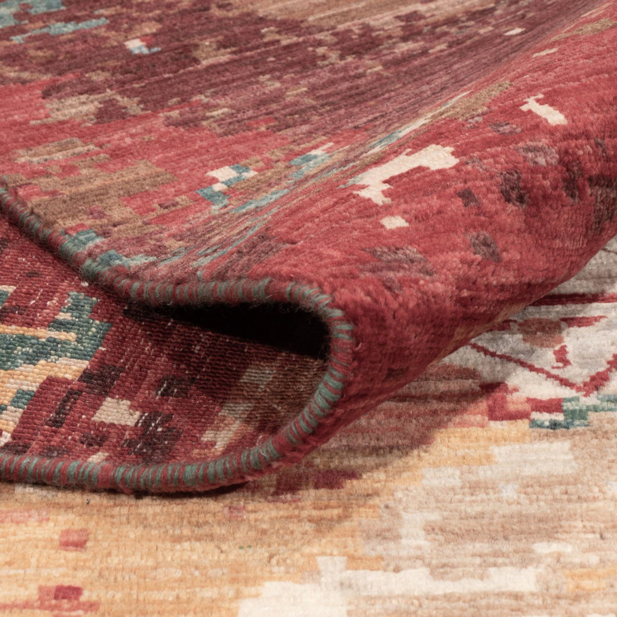 Designer tæppe - 385 x 302 cm - flerfarvet