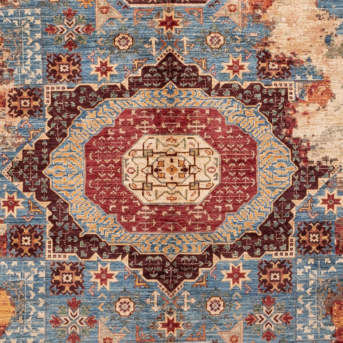 Designer tæppe - 386 x 294 cm - flerfarvet