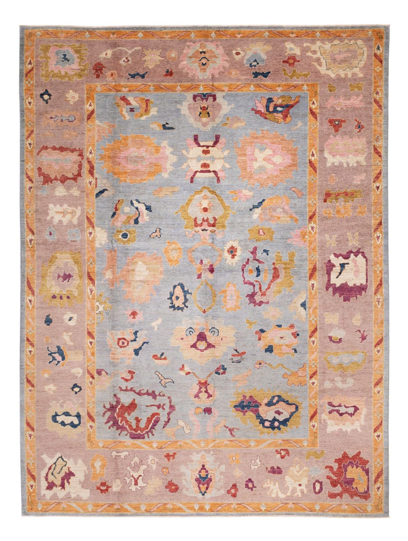 Ziegler Carpet - Usak - 391 x 298 cm - lyseblå